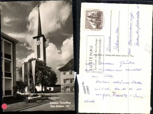 132863,Lustenau Ansicht Rathaus 1966 pub Foto Branz 1641