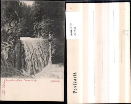 277836,Dornbirn Rappenlochschlucht Wasserfall pub Stengel u. Co 6669
