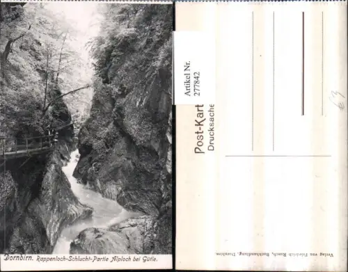 277842,Dornbirn Rappenloch-Schlucht Partie Alploch b. Gütle