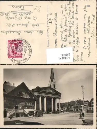 353966,Dornbirn Marktplatz Kirche Straßenansicht pub Foto J. Nipp 2366