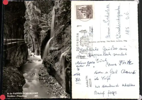 402218,Dornbirn Rappenlochschlucht Schlucht Wasserfall pub Foto Branz 292