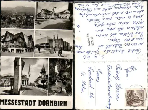 402219,Dornbirn Totale Kirche Rappenlochschlucht Mehrbildkarte pub Foto Rhomberg 3242