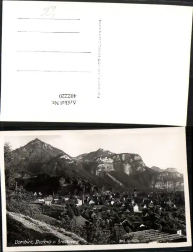 402220,Dornbirn Totale m. Staufenspitze u. Breitenberg Bergkulisse pub Foto Heim 77b