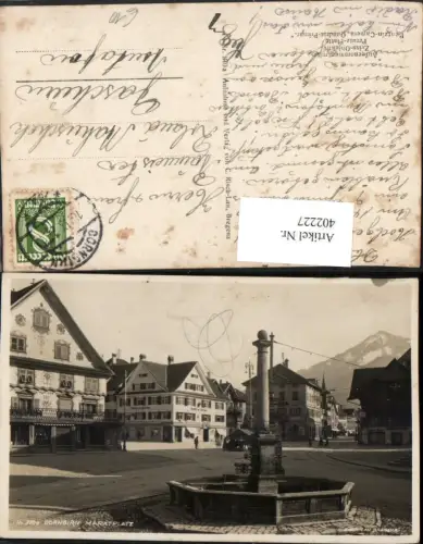 402227,Dornbirn Marktplatz Brunnen Gasthof zum Hirschen pub Risch-Lau 310a
