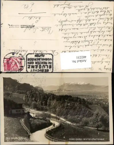 402231,Dornbirn Watzenegstraße Straße Bergkulisse pub Foto Heim 1743