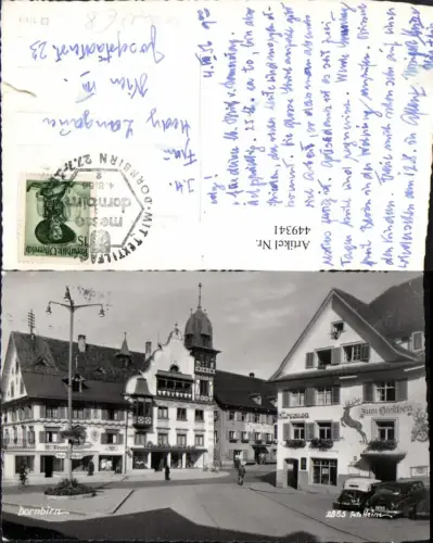 449341,Dornbirn Straßenansicht pub Foto Heim 2885 Sonderstempel Messe 19656