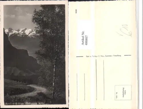 488807,Dornbirn Kehlegg Blick geg. Säntis Bergkulisse pub J. Nipp