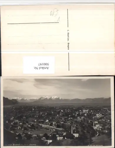 500197,Dornbirn Totale m. Säntis Bergkulisse pub Risch-Lau 123b