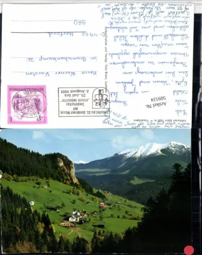 509124,Ebnit b. Dornbirn Totale Bergkulisse