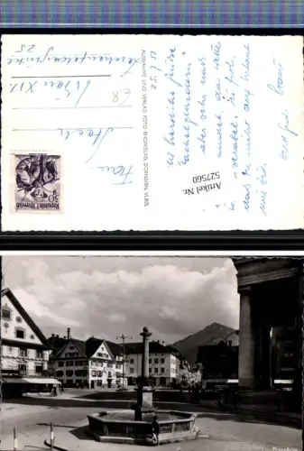 527560,Foto-AK Dornbirn Brunnen Hauptplatz