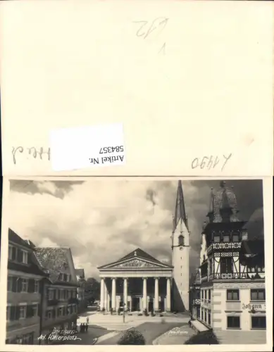 584357,seltene Foto-AK Dornbirn Kirche Platz pub Foto Heim 7