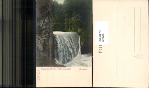 665626,Dornbirn Rappenlochschlucht Erster Wasserfall pub Stengel Co 6669