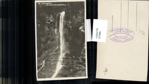 673086,Foto Ak Dornbirn Alplochwasserfall Wasserfall