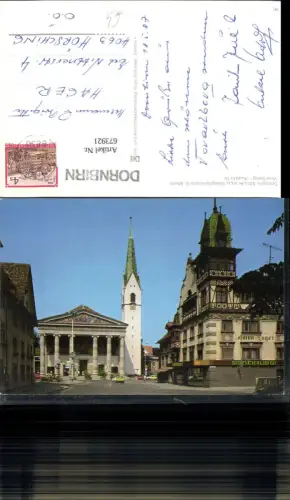 673921,Dornbirn Blick Stadtpfarrkirche St Martin