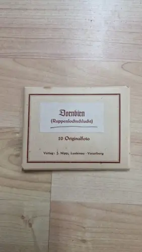 688327 Leporello komplett Dornbirn Gütle Rappenlochschlucht Verlag J. Nipp Lustenau