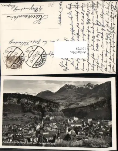 101759,Feldkirch Blick v. Ardetzenberg 1932