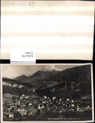 277807,Feldkirch Totale m. Gurtisspitze Bergkulisse pub Foto Heim 1324