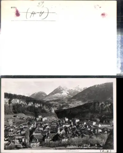 307782,Feldkirch Totale m. Gurtisspitze Bergkulisse pub Foto Heim 1324a