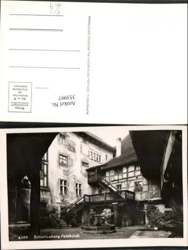 353997,Feldkirch Schattenburg Burghof Brunnen pub Foto Risch-Lau 4489