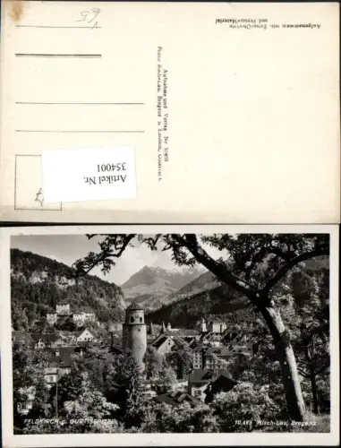 354001,Feldkirch Teilansicht geg. Gurtisspitze Bergkulisse pub Risch-Lau 10459