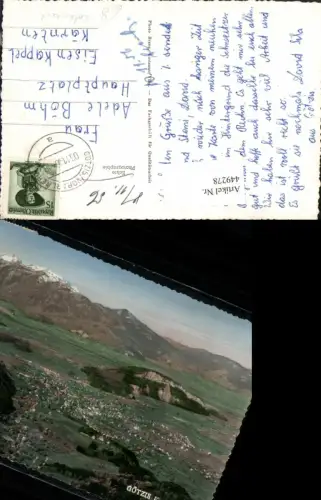 449278,Colorierte AK Götzis Totale Bergkulisse