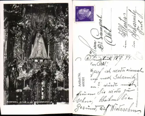 449301,Rankweil Gnadenkapelle Altar Gnadenmutter pub Risch-Lau 5551
