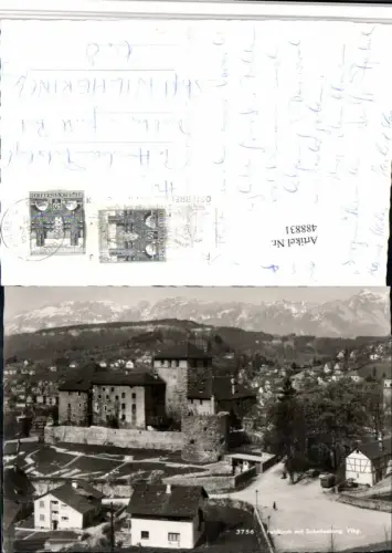 488831,Feldkirch m. Schattenburg Bergkulisse pub Foto Rhomberg 3756