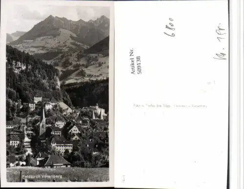 509138,Feldkirch Totale m. Schattenburg Bergkulisse pub Josef Nipp