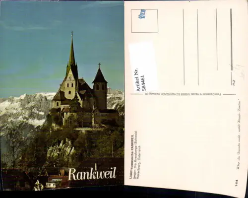 584461,Rankweil Ansicht Kirche Liebfrauenkirche geg. d. Kreuzberge