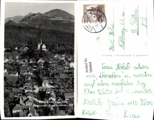 584464,Foto Ak Fliegeraufnahme Rankweil