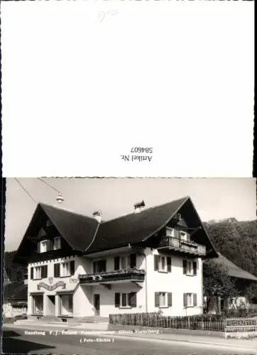 584607,Foto Ak Götzis Handlung F. J. Fleisch Fremdenzimmer