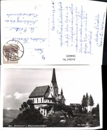 584609,Foto Ak Rankweil Wallfahrtskirche Liebfrauenkirche Kirche