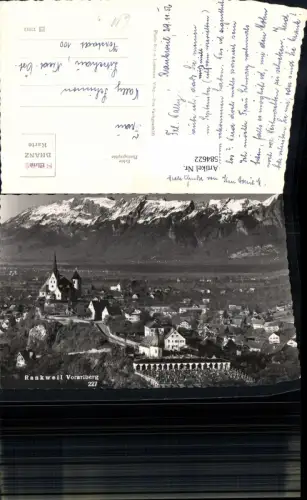 584622,Foto Ak Rankweil Ansicht m. Wallfahrtskirche Friedhof pub Foto Branz 227