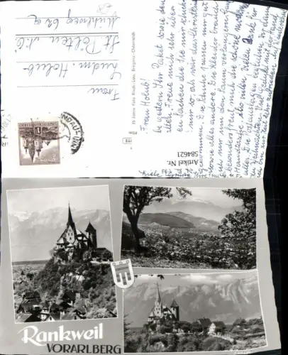 584621,Mehrbild Ak Rankweil Wallfahrtskirche u. Totale pub Risch-Lau F 4846