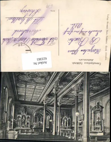 623383,Feldkirch Exercitienhaus Novitiatskapelle Innenansicht