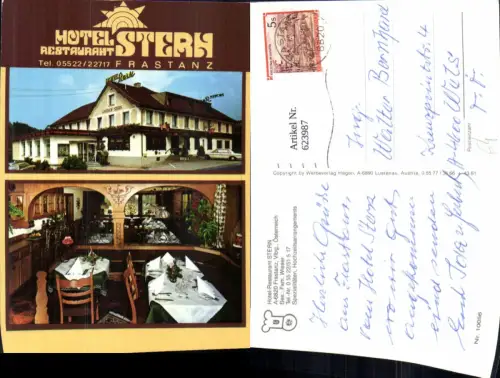 623987,Mehrbild Ak Frastanz Hotel Restaurant Stern