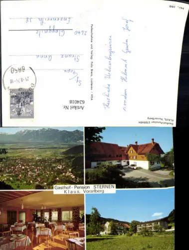 624018,Mehrbild Ak Klaus Gasthof Pension Sternen pub Foto Branz 288