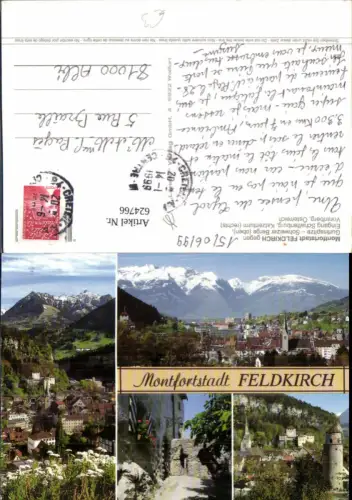 624766,Mehrbild Ak Feldkirch Montafonstadt Gurtisspitze Katzenturm Schattenburg