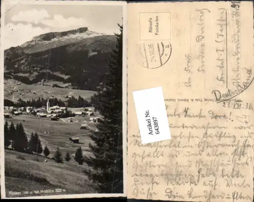 643897,Riezlern m. Hochifen 1936