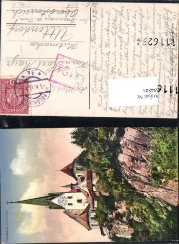 694804 Rankweil kirche gel Uttendorf K.K. Feldpost Zensur