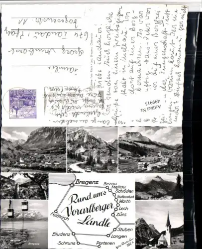 499913,Lech Bregenz Feldkirch Schröcken Mehrbildkarte pub Risch-Lau 382A