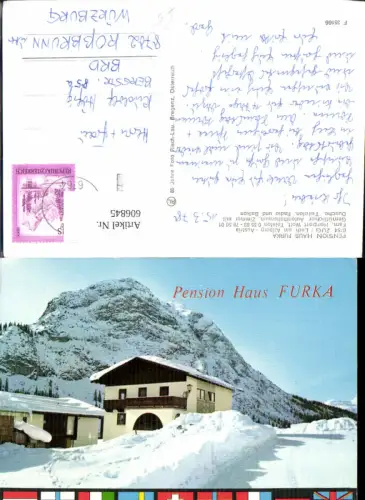 606845,Zug Lech a. Arlberg Pension Haus Furka Winteransicht