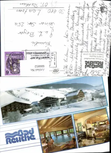 606852,Mehrbild Ak Reuthe Bad Reuthe Kurhotel m. Winteransicht