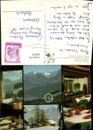 606879,Mehrbild Ak Schwarzenberg Haus Vier Lärchen Winteransicht