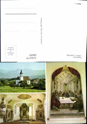 606901,Mehrbild Ak Langenegg Bregenz Pfarrkirche Innen Altar