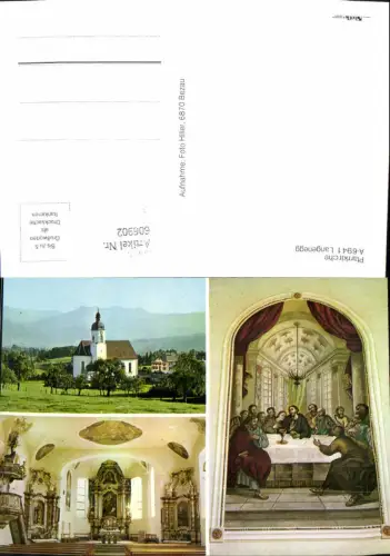 606902,Mehrbild Ak Langenegg Bregenz Pfarrkirche Innen Altar