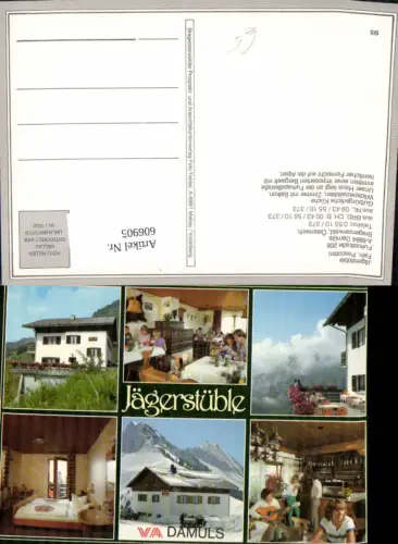 606905,Mehrbild Ak Damüls Jägerstüble Fam. Pascottini