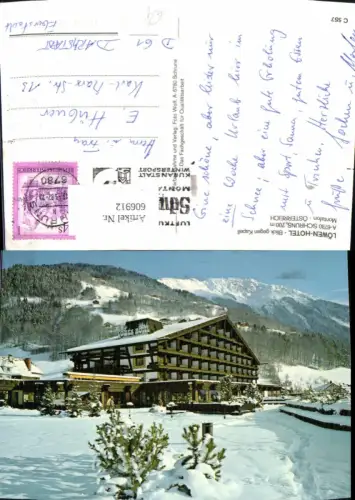 606912,Schruns Löwen Hotel Blick geg. Kapell Winteransicht