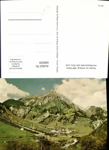 606928,Stuben a. Arlberg m. Flexenstraße n. Zürs Lech