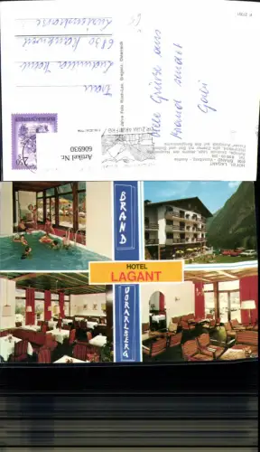 606930,Mehrbild Ak Brand Hotel Lagant Hallenbad